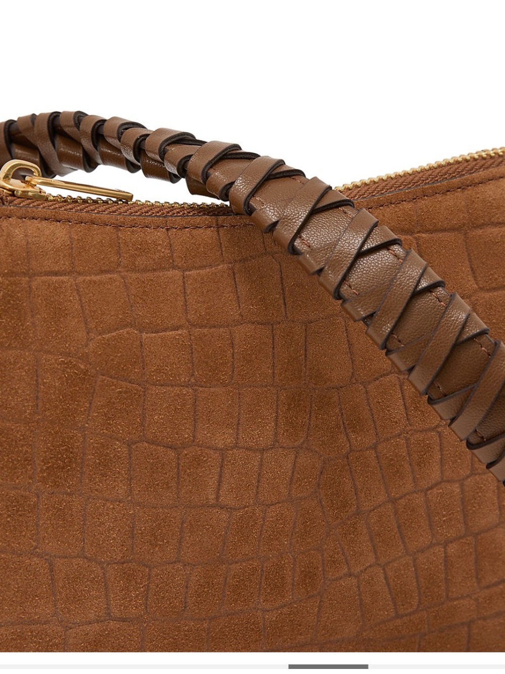 REISS Women’s Suede & Leather Shoulder Bag - Picture 5 of 11
